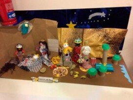Digilant Madrid y los niños de la Fundación Down Madrid crean un belén con material reciclado Digilant Madrid y los niños de la Fundación Down Madrid crean un belén con material reciclado