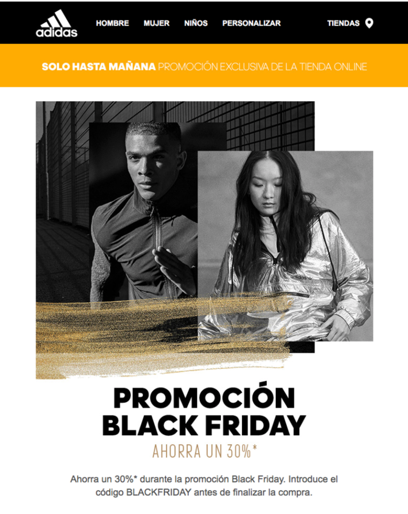 contenido personalizado para campañas de Email Marketing en Black Friday